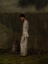 Mutedance 25 Autumn/Winter Elastic Waist Drawstring Loose Casual Pants Flower Dye MD-MD25FW80-khaki (MD25FW77)